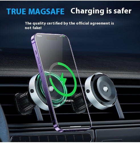 Intelligent Mobile Phone Holder Double-Sided Car Mount Magnetic Universal Adsorption Bracket Vacuum Adsorption Stable For Phone